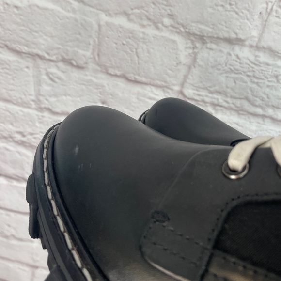 Rag & Bone Shiloh Black Leather Lace-Up Combat Boot Size 7.5 - Picture 5 of 9